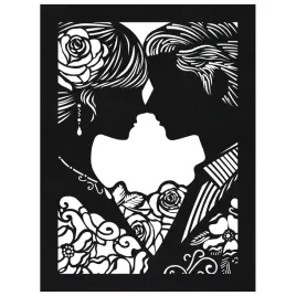 dekoracja-scienna-obraz-azurowy-para-czarny-welur