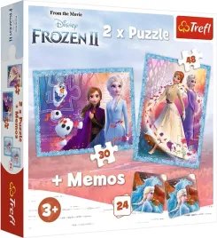 puzzle-2-w-1-memos-ksiezniczki-frozen-93335-trefl