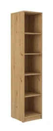 waski-regal-do-salonu-gabinetu-dab-artisan-40-cm-wysoki-z-polkami-biurowy