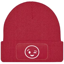 czapka-zimowa-red-emotka-01-ciepla-beanie-one-size