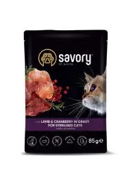 savory-mokra-karma-dla-kota-sterilised-jagniecina-zurawina-kurczak-6x85g