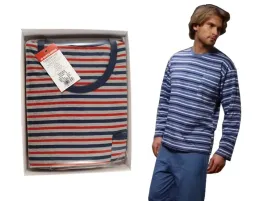 meska-pizama-sesto-senso-w-paski-dlugi-rekaw-xl