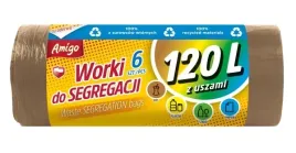 amigo-worki-120l-brazowe-do-segregacji-smieci