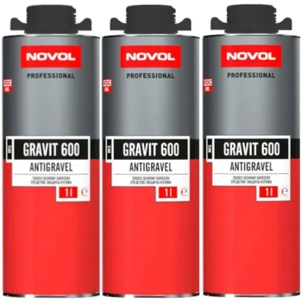 NOVOL GRAVIT 600 BARANEK DO KAROSERII CZARNY 3L