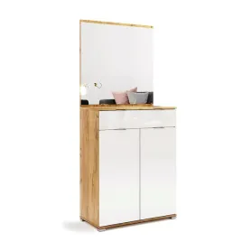 komoda-dab-craft-bialy-polysk-z-lustrem-wiszacym
