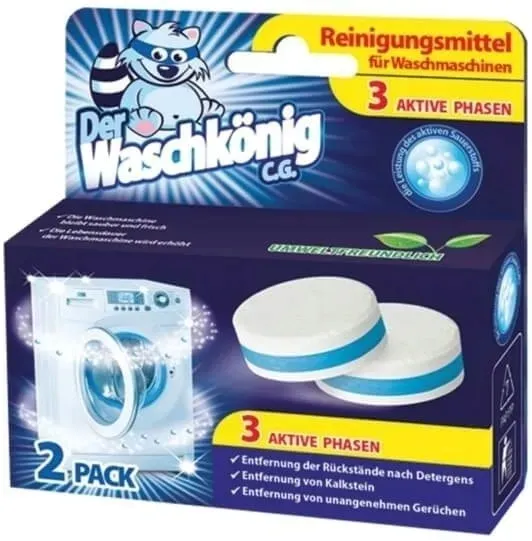 Tabletki do czyszczenia pralki 2 sztuki niemieckie WASCHKONIG