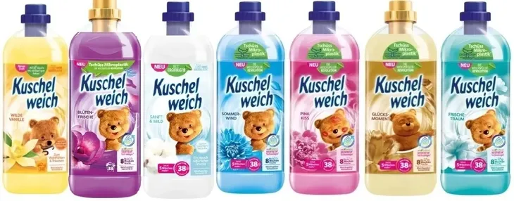 DUŻY ZESTAW płyn do płukania Kuschelweich 7x1l