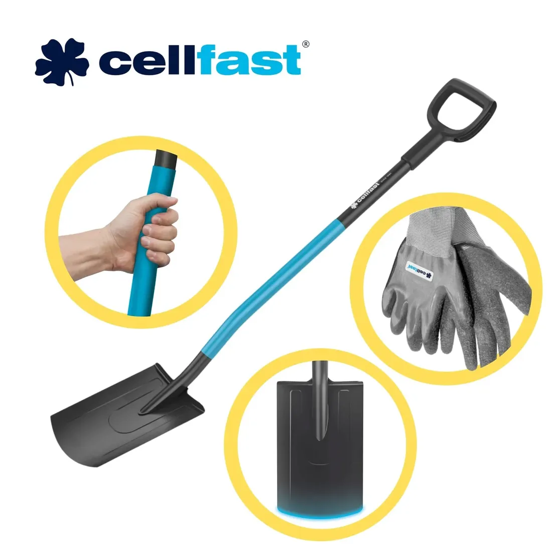 szpadel-prosty-cellfast-ideal-pro-safetouch-stan-nowy