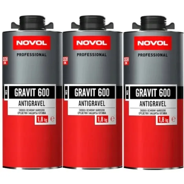 NOVOL GRAVIT 600 BARANEK DO KAROSERII CZARNY 5,4kg