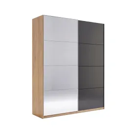 szafa-przesuwna-dab-craft-antracyt-z-lustrem-150cm