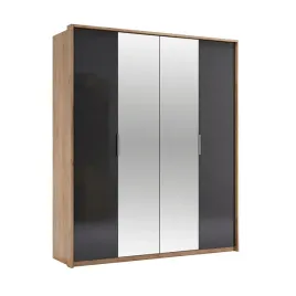szafa-uchylna-4-drzwiowa-z-lustrem-antracyt-polysk-213-x184cm