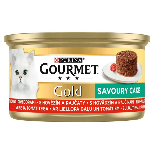Karma dla kota wołowina pomidory GOURMET GOLD 85g