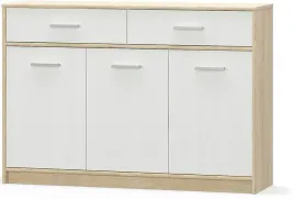 komoda-niska-duza-trzydrzwiowa-polki-szuflady-dab-sonoma-biel-tips-3d2s