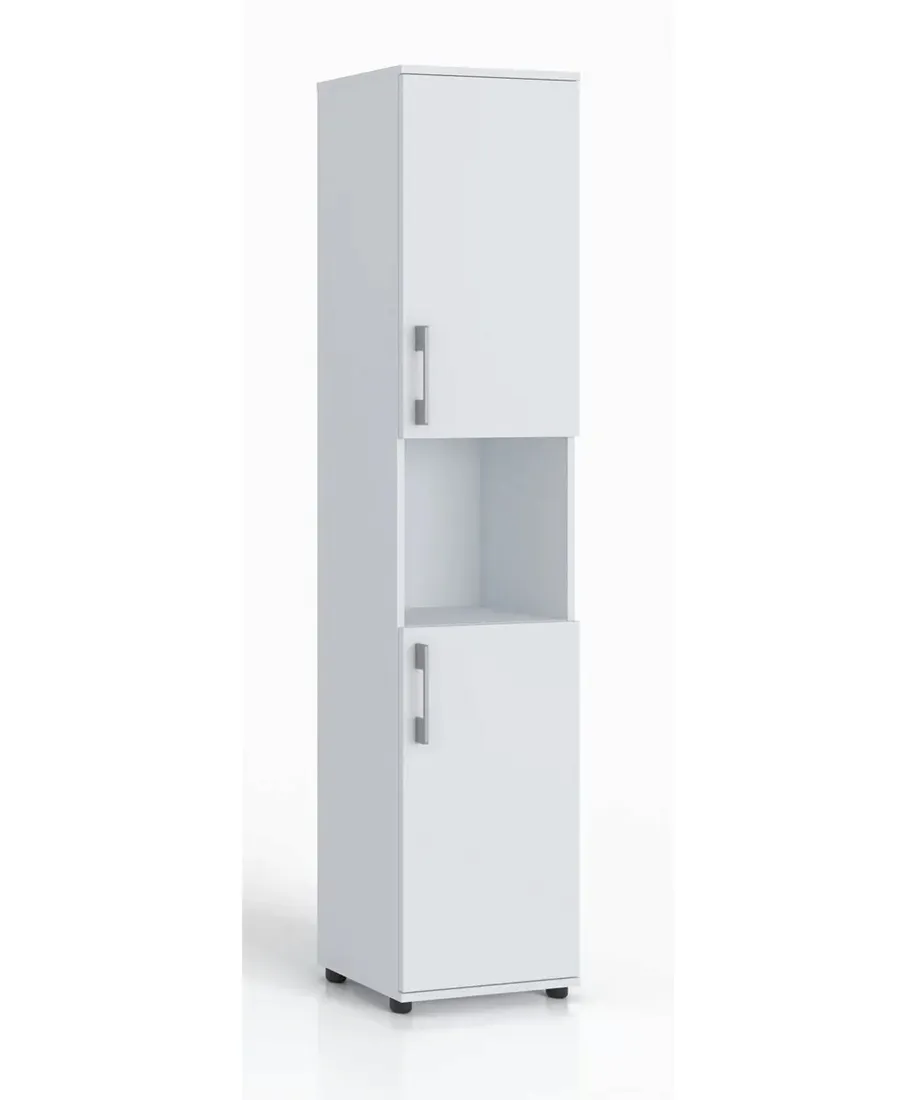 regal-biurowy-na-ksiazki-szafa-z-polka-otwarta-m-2d-bialy-40-x-32-cm-stan-nowy