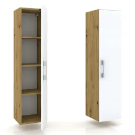 slupek-lazienkowy-wiszacy-regal-primo-1d-dab-artisan-bialy-30-cm