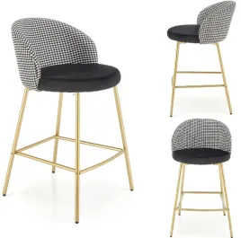 hoker-welurowy-stolek-barowy-h-113-czarny-zloty