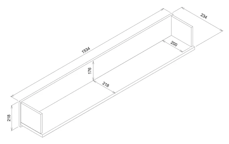 polka-wiszaca-scienna-dab-biala-polysk-colin-cn14-material-plyta-laminowana