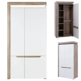 szafa-na-ubrania-uchylna-z-polkami-i-drazkiem-dab-i-bialy-polysk-irma-im9