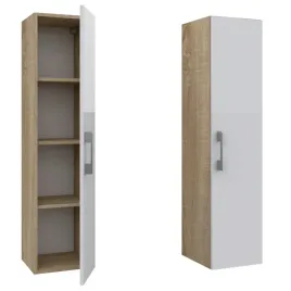 slupek-lazienkowy-wiszacy-regal-primo-1d-dab-sonoma-bialy-40-cm