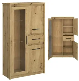 witryna-przeszklona-zamykana-z-szuflada-ayson