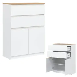 komoda-wysoka-z-szufladami-dab-biala-remi-rm05