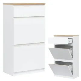 szafka-na-buty-klapowa-waska-dab-biala-remi-rm11