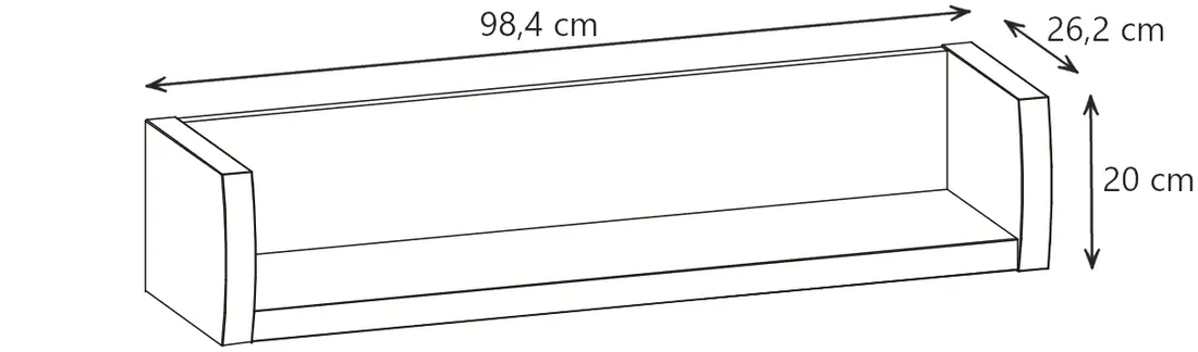 polka-wiszaca-scienna-orzech-dab-forrest-fr14