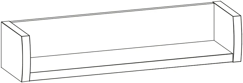 polka-wiszaca-scienna-orzech-dab-forrest-fr14-stan-nowy