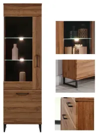 witryna-lewa-szklana-do-salonu-kredens-loft-dab-ivo-iv6-z-polkami