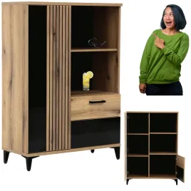 szafka-komoda-regal-dab-czarna-polysk-aris-as5-salon-jadalni-pokoju-lamele