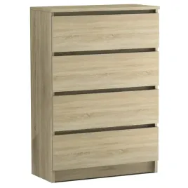 komoda-z-szufladami-bez-uchwytow-lira-4s-dab-sonoma-60-cm