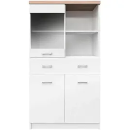 witryna-z-polkami-szuflada-zamykana-biala-top-mix