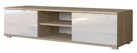 szafka-pod-telewizor-komoda-rtv-dab-sonoma-biala-polysk-akryl-120-cm