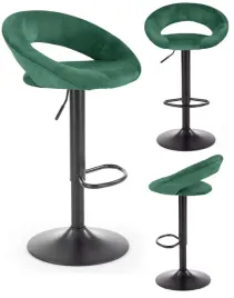 hoker-krzeslo-barowe-h-102-welur-ciemny-zielony