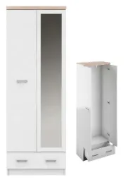 szafa-dwudrzwiowa-lustro-szuflada-biala-top-mix
