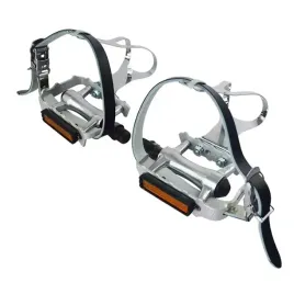 wellgo-noski-pedalow-stalowe-srebrne-paski-skorzane-czarne-skora-zestaw