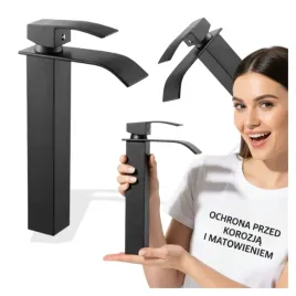 bateria-umywalkowa-wysoka-czarna-matowa-na-blat-wodospad-lotus-calani
