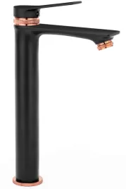 bateria-umywalkowa-wysoka-rea-czarna-rozowe-zloto-stojaca-viral-black-rose