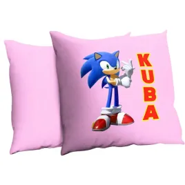 poduszka-rozowa-sonic-05-imie-dekoracyjna-prezent