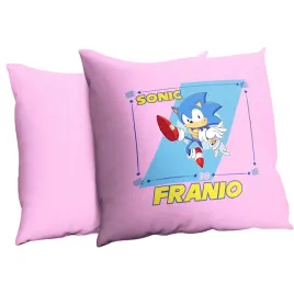 poduszka-rozowa-sonic-imie-dekoracyjna-prezent