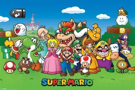 plakat-super-mario-bohaterowie-luigi-peach-61x915