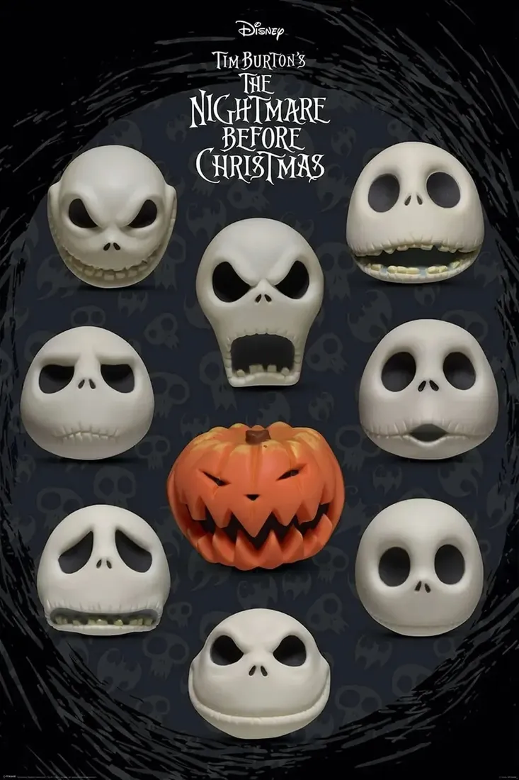 plakat-nightmare-before-christmas-jack-faces-61x91-stan-nowy