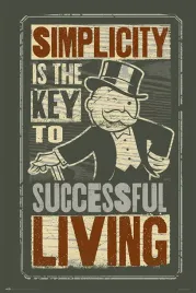 plakat-monopoly-simplicity-is-the-key-61x915cm