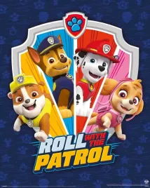 plakat-psi-patrol-chase-marshall-skye-40x50cm