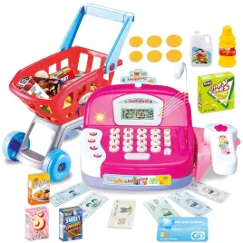 kasa-sklepowa-fiskalna-dla-dzieci-sklep-supermarket-wozek-koszyk-produkty