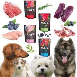 karma-mokra-dla-psa-miesna-saszetka-rafi-witaminy-mix-300g-zestaw-45-sztuk