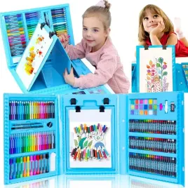 duzy-zestaw-artystyczny-do-malowania-kredki-farby-walizka-208el-na-prezent