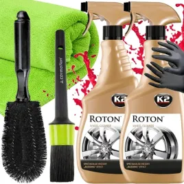 k2-2x-roton-plyn-mycia-felg-kol-krwawy-efekt-szczotka-pedzelek-mikrofibra