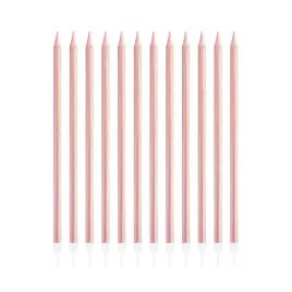 swieczki-urodzinowe-rose-gold-rozowe-zloto-tort-135-cm-urodziny-12-sztuk