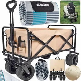 wozek-plazowy-turystyczny-ogrodowy-skladany-transportowy-duze-kola-koc